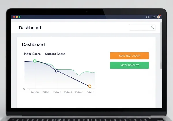 Online dashboard tracking anhedonia test scores